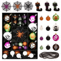 41-Piece Painted Skeleton Ball Decor Set Halloween Party Pendant