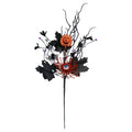Horror Pumpkin Maple Leaf Eyeball Branch Spray Halloween Decor