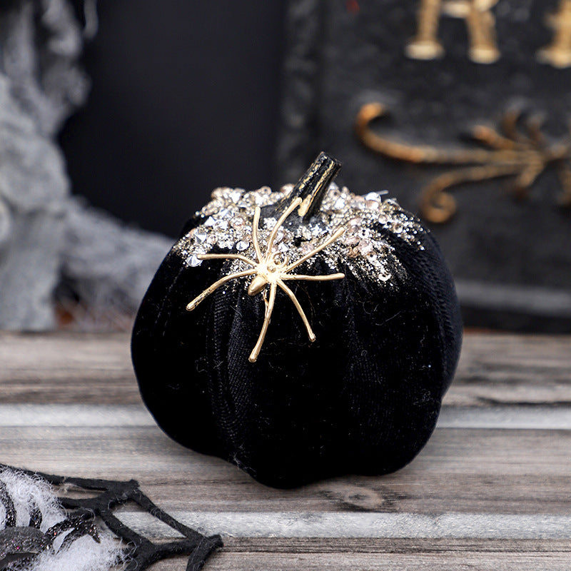 Nordic-Style Simulated Spider Pumpkin Doll Halloween Gift Ornament