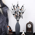 Maple Leaf Bat Pinecone Eyeball Twig Bouquet Halloween Home Accent