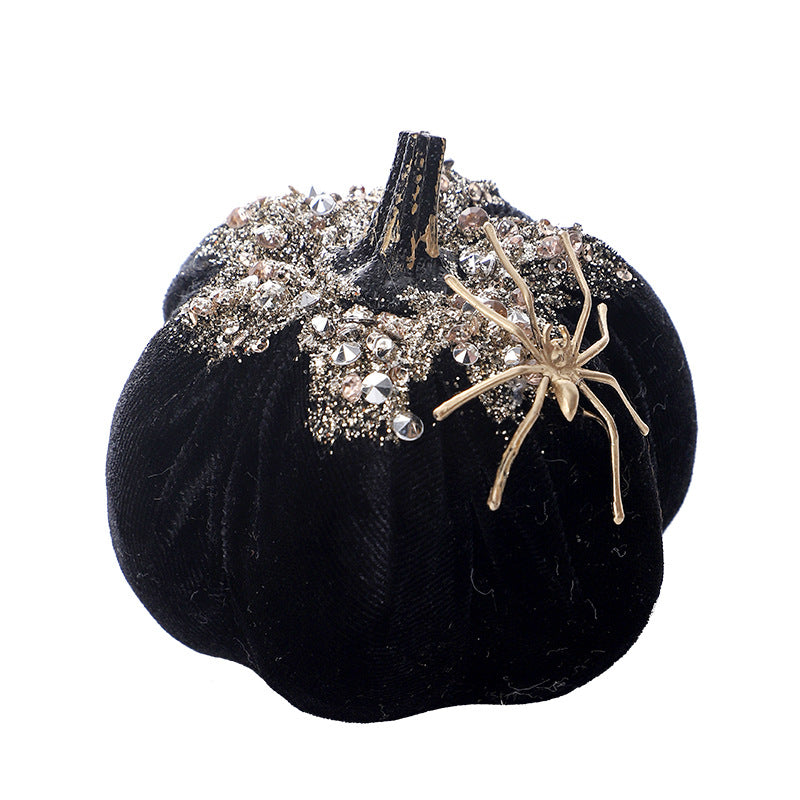 Nordic-Style Simulated Spider Pumpkin Doll Halloween Gift Ornament